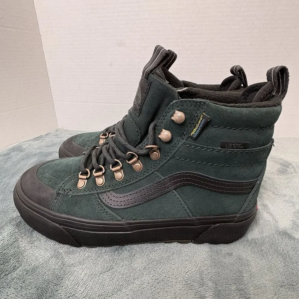 Vans Sk8-Hi MTE Waterproof Insulated Boots -Scarab Green- Men's 5/Women's 6.5